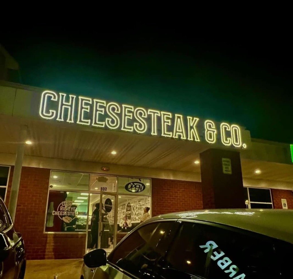 Cheesesteak & Co. Storefront Night